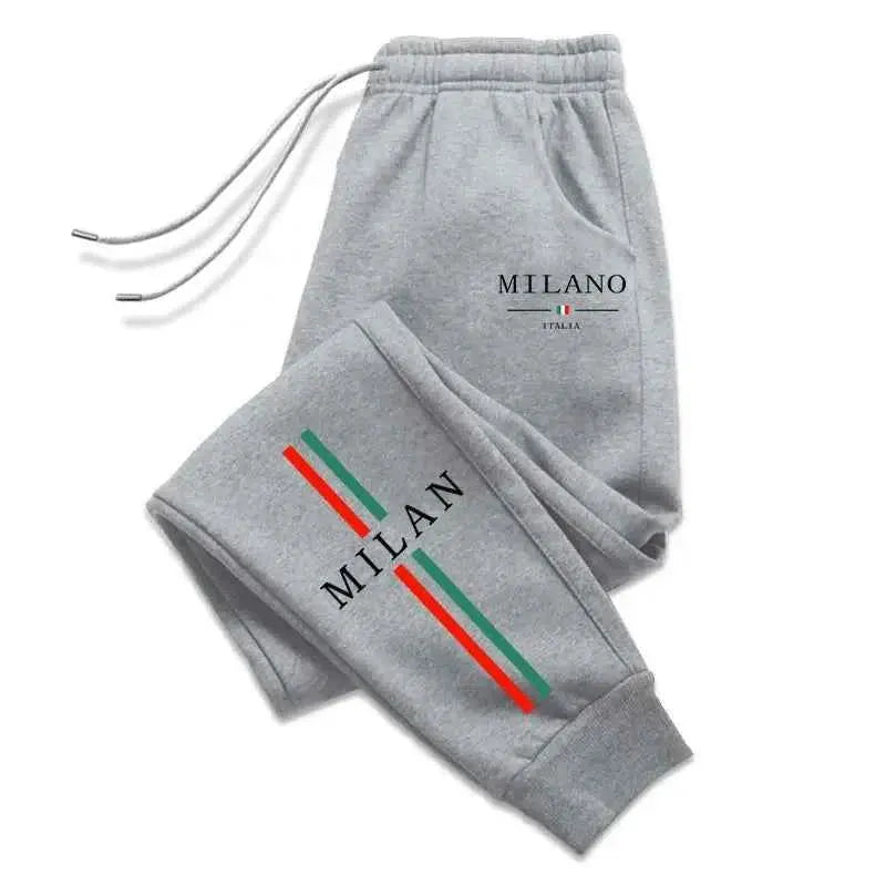 Herren Sweatpants Jogginghose mit Stadt Print – Modische und vielseitige Gym- und Jogginghose für sportliche Casual Looks