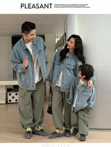Spring Autumn Korean Parent-Child Clothing Set Matching Outfits for the Family Look Jacket Pants Clothes Set Dad Mum Kids Wear - Mein Shop