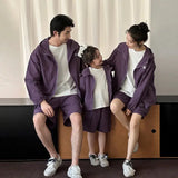 Family Matching Clothes Sets Men Women Baby Coat Shorts Suit Couples Kids Family Look Clothing Parent-Child Matching Costume - Mein Shop