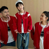 Winter Jacket for The Whole Family Warm Thick Coat Fashion Korean Father Mother and Daughter Son Children Long Sleeve Outerwear