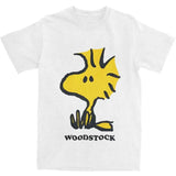 Men Women T Shirt Woodstock Cartoon T-Shirts Trendy Cool Summer Tees Funny Custom Logo 100 Cotton Clothing Gift Idea