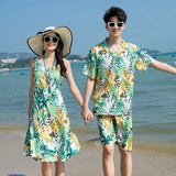 Family Fashion Beach Father and Son Outfits Vacation Look Mother Daughter Baby Girl Dress Holiday Parents and Children Clothes Mein Shop