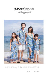 Beach Ware Clothes for Family Vacation 2025 Dad and Son Matching Shirts Oufits Sea Mom Daughter Equal Dresses Women Sexy Dress Mein Shop