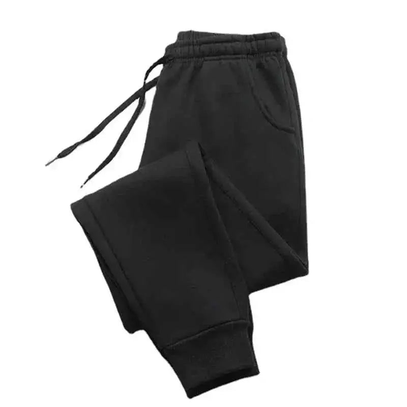 Herren Freizeithosen - Casual Hosen für Herbst Winter, Fleece Jogginghosen, Sport Gym Trousers in einfarbig für Workout und Laufen
