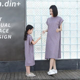 Family Look Clothes Mom and Daughter Same Dress Dad Short Sleeve T Shirts Mother and Son Kids Clothing Children Two Piece Outfit - Mein Shop