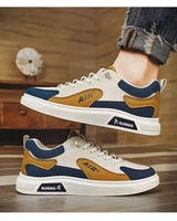 Trend New Men's Shoes Leather Fashion Low-top Men's Casual Trendy Shoes Running Sports