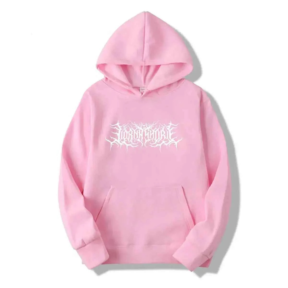 Hoodie Men Graphic Print Hoodies American Retro Personality Streetwear Casual Hooded Sweatshirt Men&