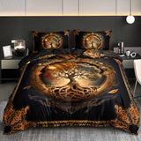 2/3pcs Tree of Life Mystical Universe Four Seasons Duvet Cover Set, 1 Duvet Cover + 1/2 Pillowcases (No Insert), High-Definition Print for All Seasons, Home & Dorm, Cozy Bedding, Bedroom Set, Universe Theme, Mystical Design,