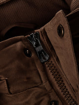 Men'S Thickened Warm Mid-Length Heavyweight Jacket with Detachable Hood - Multiple Zippered Pockets, Casual Outdoor Workwear, Polyester Lined, Button-Up Front, Regular Fit for Cold Weather, Winter Outerwear | Functional Desig