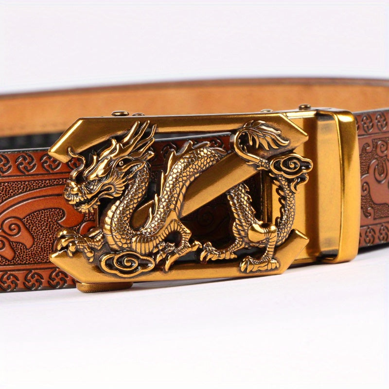 2pcs Men'S Genuine Leather Belts - Automatic Buckle, Black & Brown, Casual Jeans & Pants Belts, Durable & Stylish, Perfect Gift for Men, Everyday Comfort, Stylish Accessory, Sophisticated Design, Highquality Craftsmanship, Be