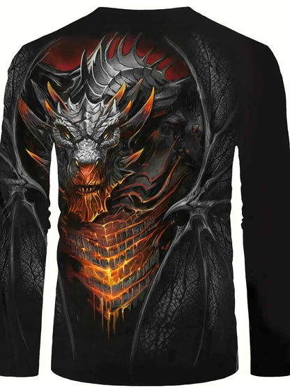 Scary Dragon 3D Print Men&