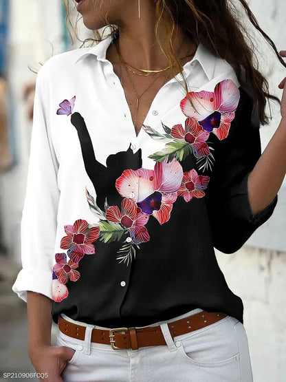 Fashion women shirt casual long-sleeved shirt women spring and autumn new women blouses - Mein Shop