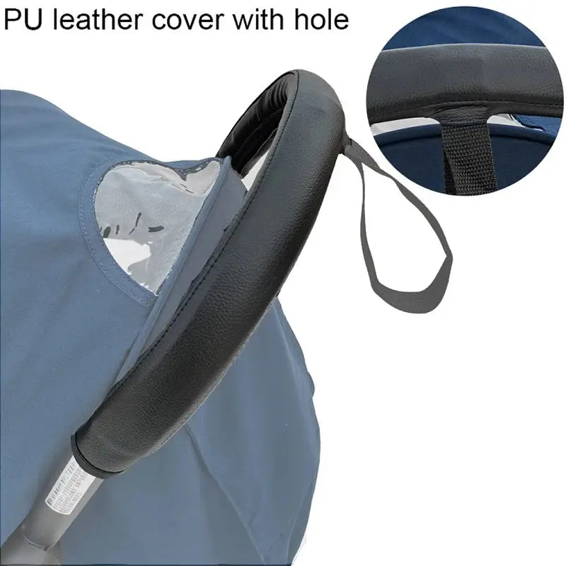 Baby Stroller Accessories leather Protective Case Cover and Armrest Bumper Bar Handrail Handle for Babyzenes Yoyo Yoya+ Pram - Mein Shop