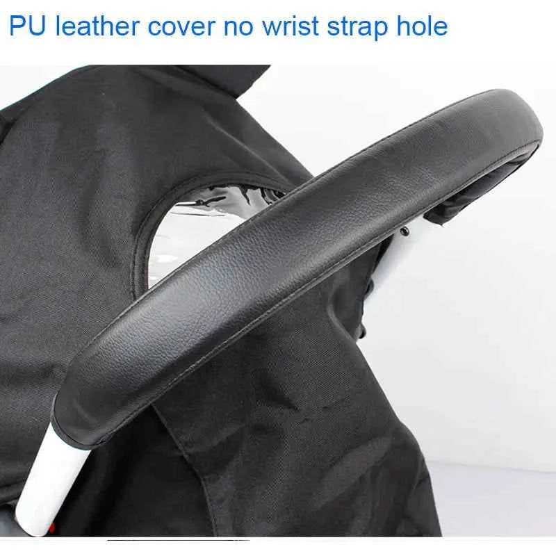 Baby Stroller Accessories leather Protective Case Cover and Armrest Bumper Bar Handrail Handle for Babyzenes Yoyo Yoya+ Pram