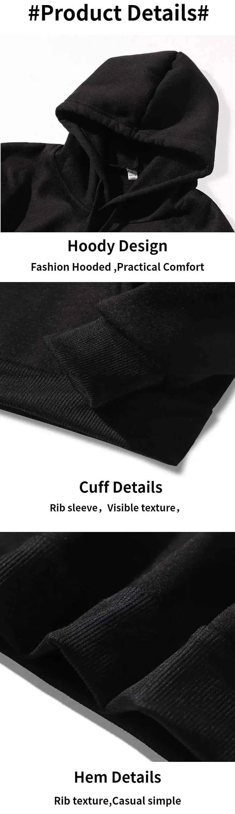 Hoodie Male Hip Hop Loose Oversize Hoody Men's Sportswear Fashion o-Neck Hoodies Men Sweatshirt Harajuku Streetwear Pullovers