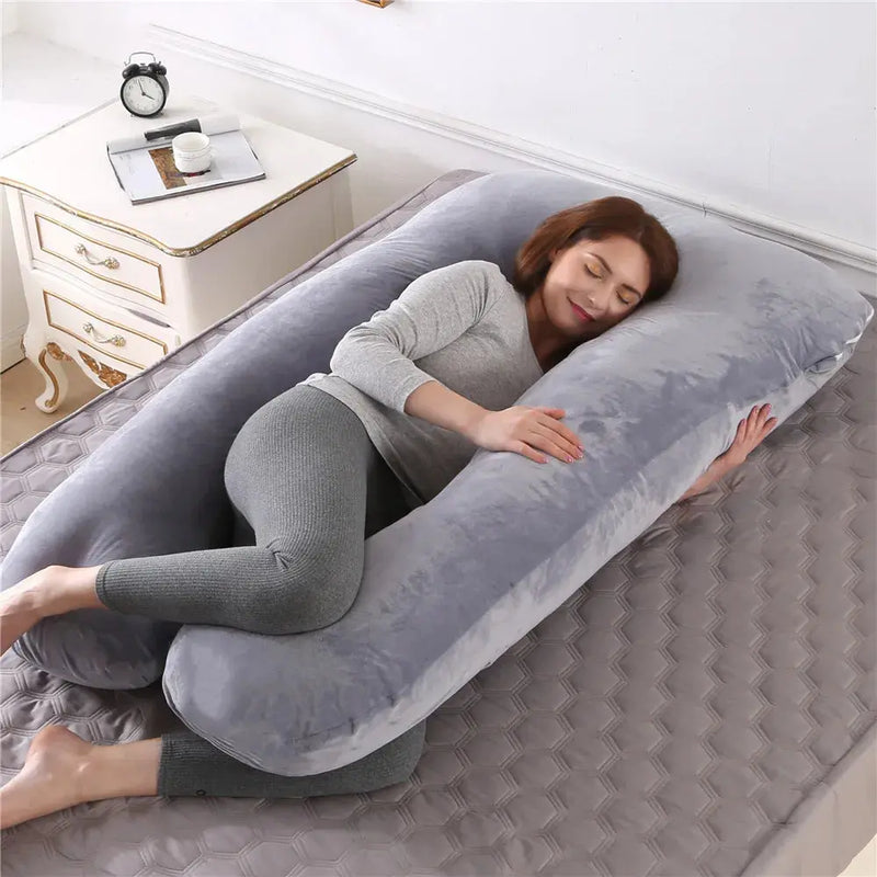 PANGDUBE Pregnancy Pillow 130*70cm Sleeping Waist Pillow for Pregnant Women Nursing Pillow Breastfeeding Cushion for Women - Mein Shop