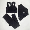 High Waist Elastic Seamless Yoga Wear Women Fitness Clothes Gym Clothing Workout Set Long Sleeve Crop Top Leggings Sports Suit - Mein Shop