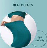 High Waist Elastic Seamless Yoga Wear Women Fitness Clothes Gym Clothing Workout Set Long Sleeve Crop Top Leggings Sports Suit - Mein Shop