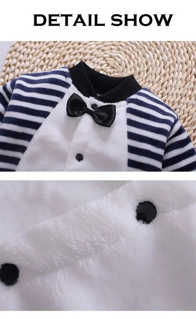 Newborn Baby Spring Winter Clothes Infant Jacket for Girls Jumpsuit for Boys Soft Flannel Bebe Romper Baby Clothes 0-18 Month - Mein Shop