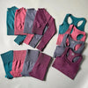 High Waist Elastic Seamless Yoga Wear Women Fitness Clothes Gym Clothing Workout Set Long Sleeve Crop Top Leggings Sports Suit - Mein Shop