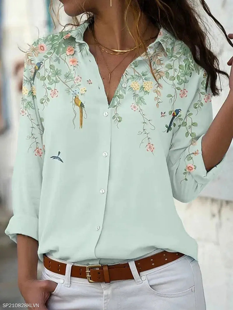 Fashion women shirt casual long-sleeved shirt women spring and autumn new women blouses - Mein Shop