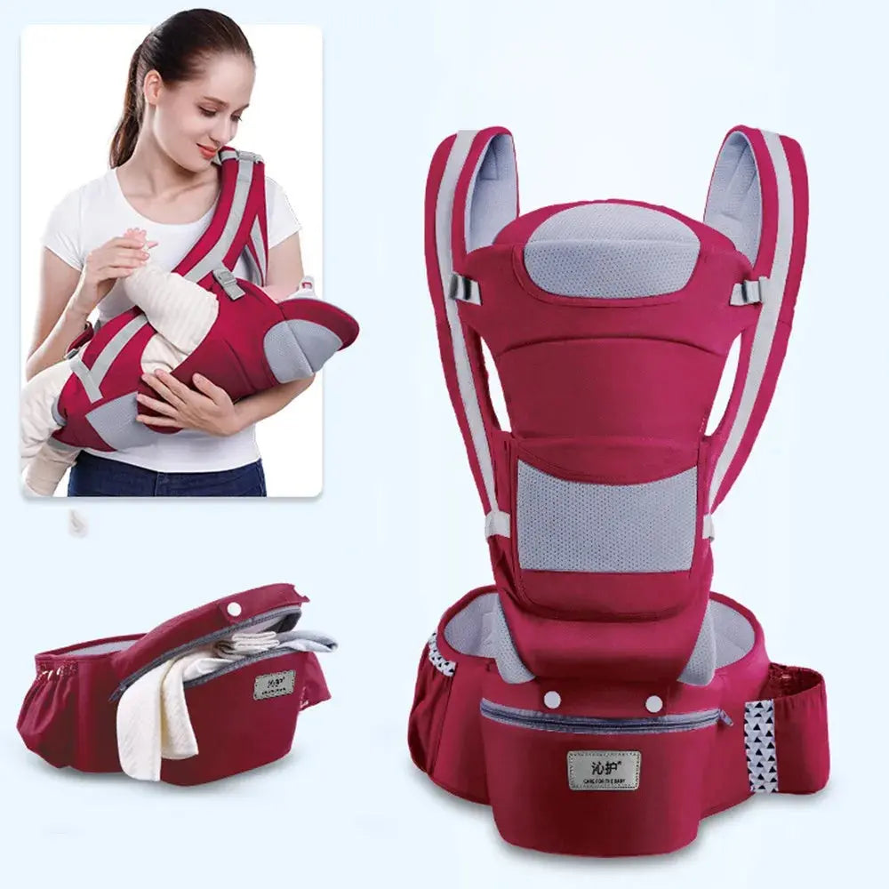 Newborn Ergonomic Baby Carrier Backpack Infant Baby Hipseat Carrier Front Facing Ergonomic Kangaroo Baby Wrap Sling Travel - Mein Shop
