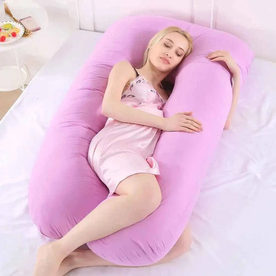 Maternity Pillow Case Pure Cotton Cover U-Type for Pregnancy Women