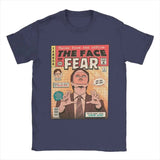 Men T-Shirts The Office Face Fear Dwight Fun Pure Cotton Tees Short Sleeve T Shirt Round Collar Clothes New Arrival