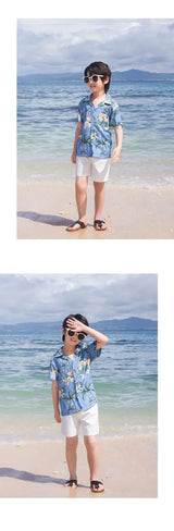 Beach Ware Clothes for Family Vacation 2025 Dad and Son Matching Shirts Oufits Sea Mom Daughter Equal Dresses Women Sexy Dress Mein Shop