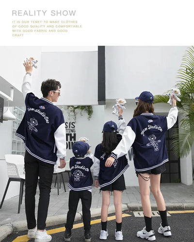 Fashion Family Matching Clothing Parent-child Same Jacket Mother and Daughter Coat Father and Son Boy Children Clothes Outerwear - Mein Shop