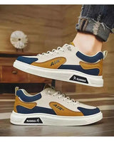 Trend 2025 New Men's Shoes Leather Fashion Low-top Men's Casual Trendy Shoes Running Sports