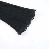 Women's T-shirt New Autumn Club Party Sexy Lace Tees Streetwear Fashion Long Sleeves T-shirt Lady Versatile Casual Slim Clothing - Mein Shop