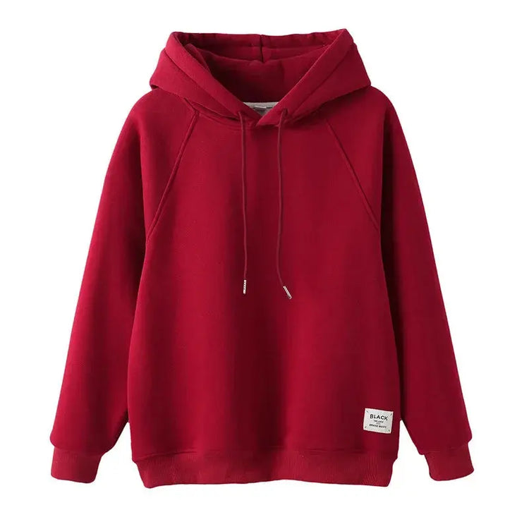 Funny Family Red Hoodies Ear Winter Warm Parent-child Clothes Dad Mom Daughter Son Matching Thick Hooded Sweatshirts Pants Sets - Mein Shop