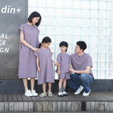 Family Look Clothes Mom and Daughter Same Dress Dad Short Sleeve T Shirts Mother and Son Kids Clothing Children Two Piece Outfit - Mein Shop