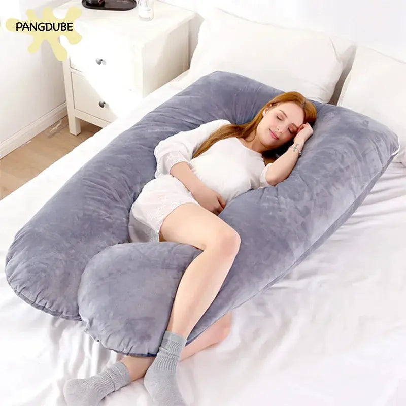 PANGDUBE Pregnancy Pillow 130*70cm Sleeping Waist Pillow for Pregnant Women Nursing Pillow Breastfeeding Cushion for Women - Mein Shop