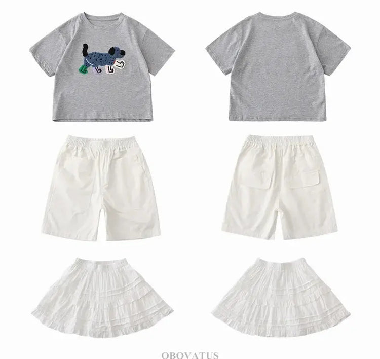 Family Clothing Set Tshirt Shorts Skirt Suit Set Family Look Fashion Mother Father Baby Boy Girl Clothes Family Matching Outfits - Mein Shop