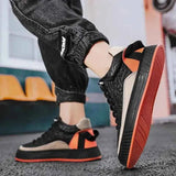 Men Sneakers Fashion Trend Luxury Brand Casual Flat Shoes Vulcanize Shoe Male Outdoors Non-slip wear-resistant Hiking Shoes 2023
