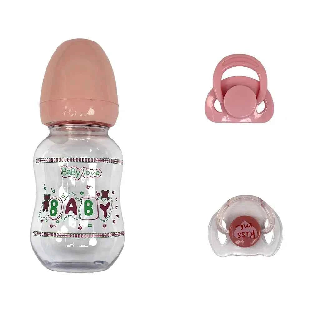 Lovely Reborn Doll Accessories Magnetic Pacifier&amp;Feeding Bottles Reborn Baby Doll Supplies Dummy For New Reborn Baby Doll Toys