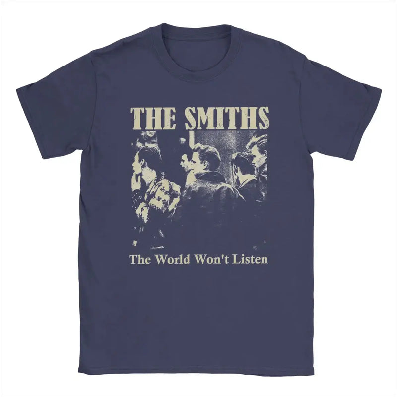 Men's T-Shirt The Smiths Crazy Cotton Tee Shirt Short Sleeve T Shirt Round Collar Clothes Plus Size Mein Shop