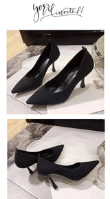 Comemore Comfortable Stilettos Dress Women's Shoes Spring 2023 Trend New Pointed High Heels Fashion Knitted Pumps Knitted Shoe