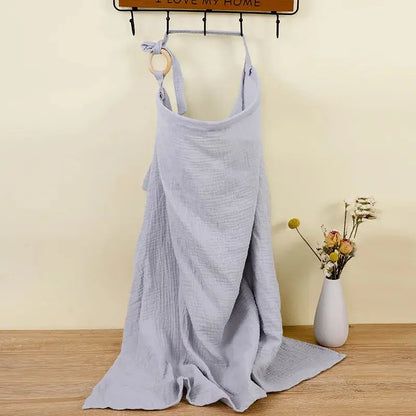 Breathable Baby Nursing Cover Maternity Breastfeeding Cover Cotton Muslin Baby Feeding Blanket Privacy Apron Stroller Blankets - Mein Shop