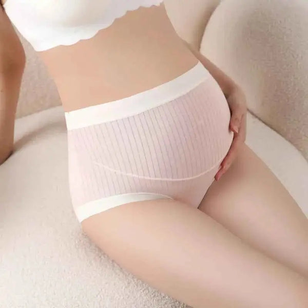 3er Set Hochtaillierte Umstandshosen - Atmungsaktive Bequeme Unterwäsche für Schwangere
