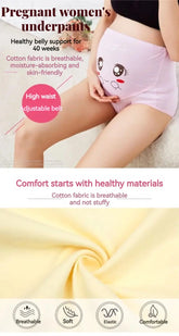 Cotton Panties For Pregnant Maternity Underwear Panty Clothes for Pregnant Women Pregnancy Brief High Waist Maternity Intimates - Mein Shop