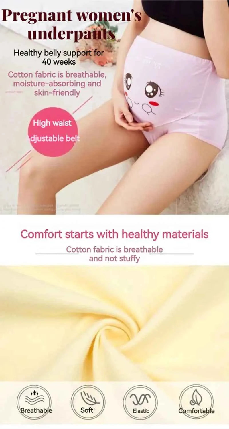 Cotton Panties For Pregnant Maternity Underwear Panty Clothes for Pregnant Women Pregnancy Brief High Waist Maternity Intimates