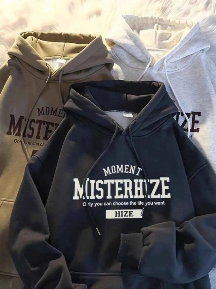 Heavyweight American Casual Retro Hoodie Men&