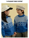 Knit Sweaters for The Whole Family Knitwear Winter Father Mother and Daughter Son Children Boy Girl Knitted Long Sleeve Pullover - Mein Shop