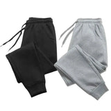 Herren Freizeithosen - Casual Hosen für Herbst Winter, Fleece Jogginghosen, Sport Gym Trousers in einfarbig für Workout und Laufen