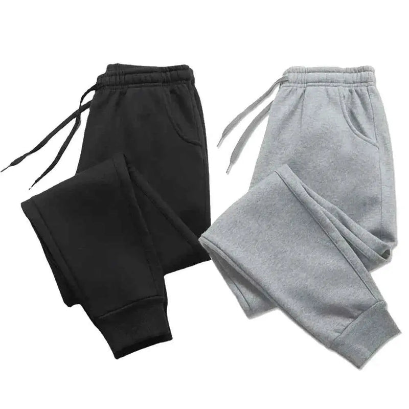 Herren Freizeithosen - Casual Hosen für Herbst Winter, Fleece Jogginghosen, Sport Gym Trousers in einfarbig für Workout und Laufen