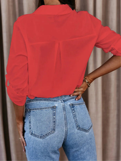 Women Blouse White Shirt Button-down Top Camisas Tendencia Chemisier Femme Camisa Feminina Social Elegante 한국 여성 옷 Women&