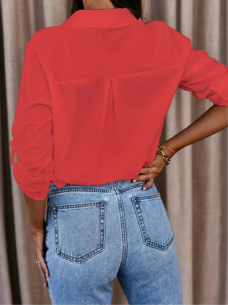 Women Blouse White Shirt Button-down Top Camisas Tendencia Chemisier Femme Camisa Feminina Social Elegante 한국 여성 옷 Women's Top - Mein Shop